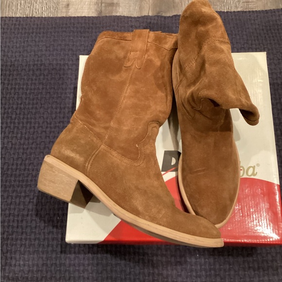 Suede Cowboy Boots - Picture 3 of 8